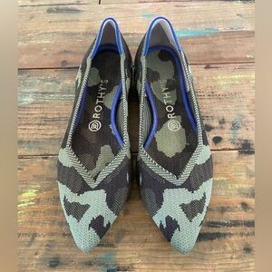 Rothy's OG Olive camouflage points size 9.5